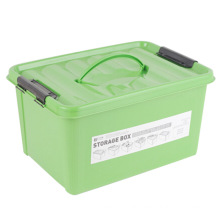 Solid Color Plastic Storage Box with Handle (SLSN052)